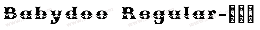 Babydoo Regular字体转换
